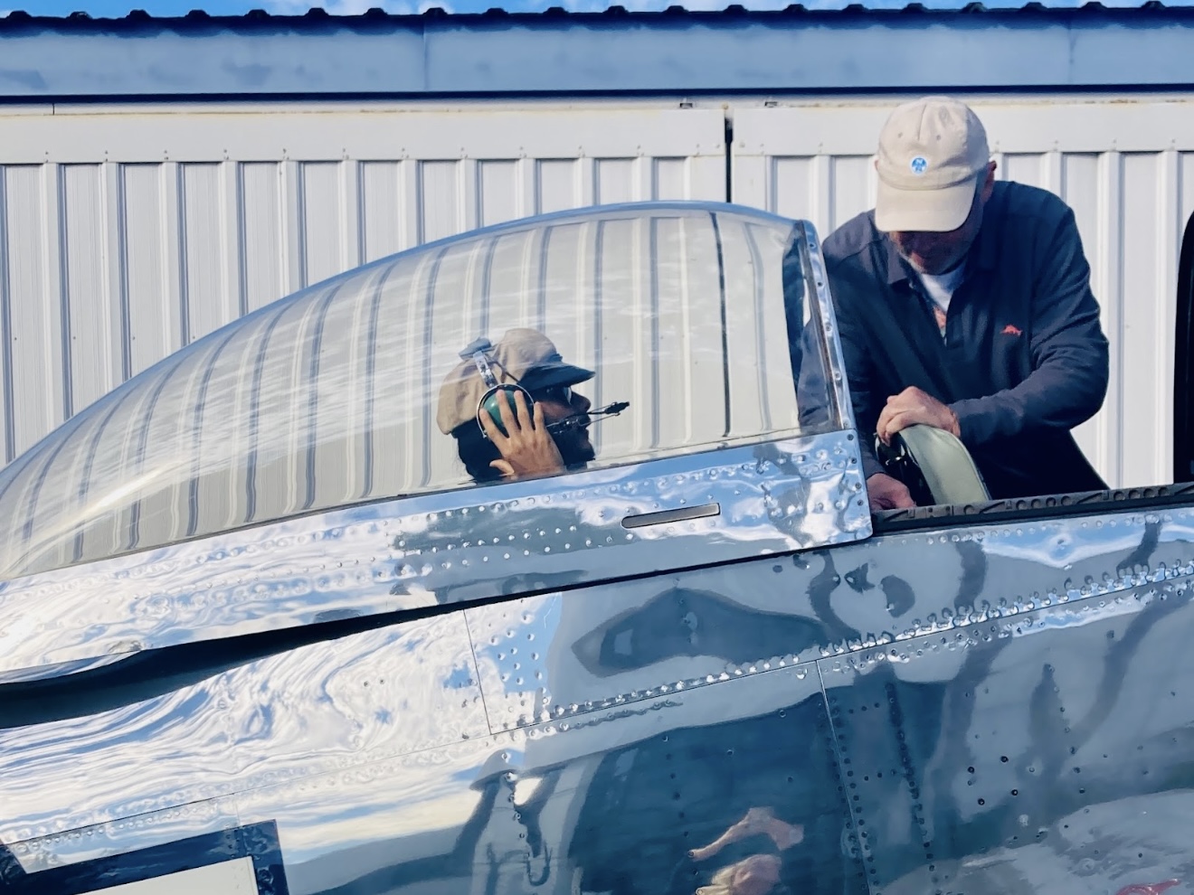 P-51 ride winner at a Warriors In Need event supporting veterans, veteran transition, and aviation-inspired opportunities.