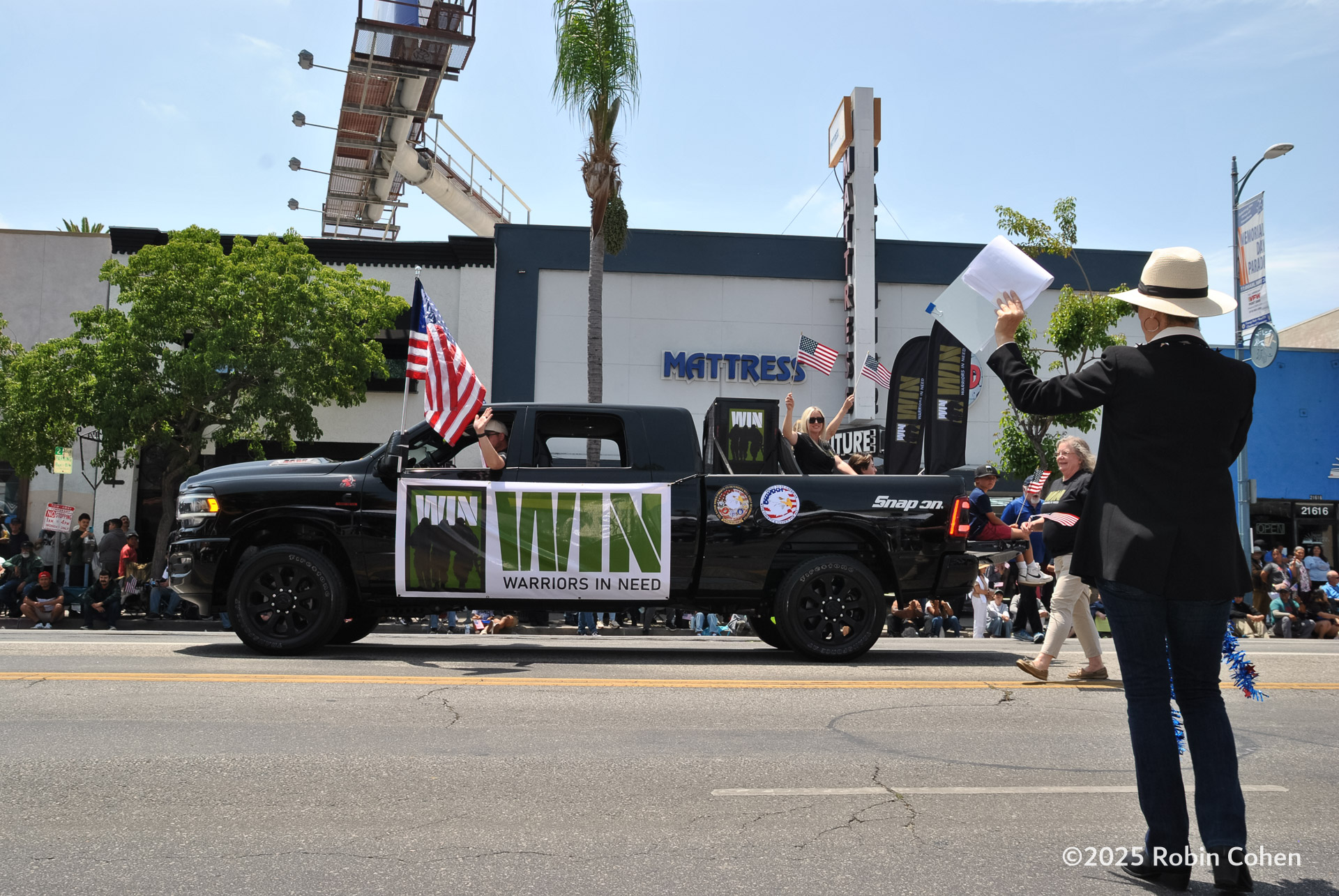 Canoga Park Memorial Day Parade featuring Warriors In Need support for veterans, veteran transition, and community recognition