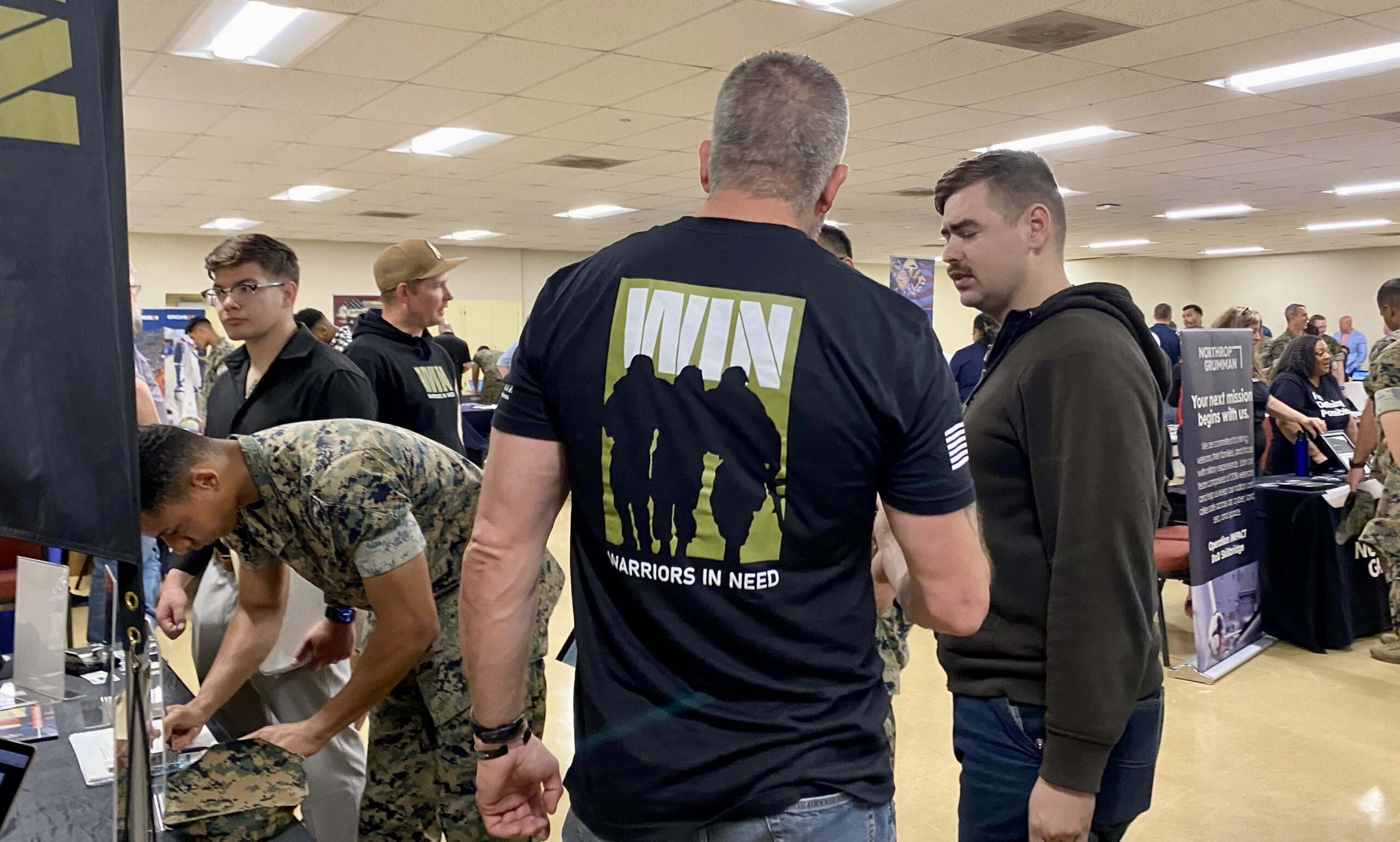 Miramar Career Fair event featuring Warriors In Need support for veterans, veteran transition, and aviation career opportunities.