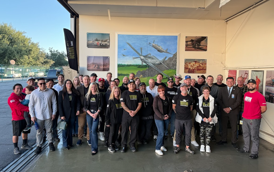 Tool delivery through Warriors In Need supporting veterans, veteran transition, and hands-on aviation career preparation.